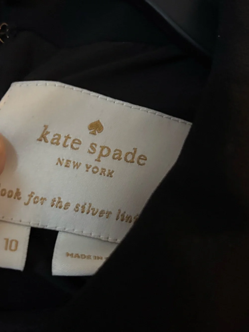 kate spade Black Dress